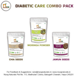 Diabetic Care Combo - Chia Seeds+Moringa+Jamun 1