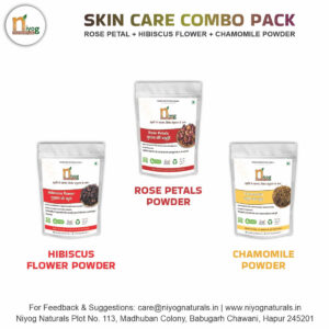 Skin Care Combo - Rose Petals + Hibicus + Chamomile 1